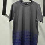 Men_s Short T-shirts - FEN Front Lace Up - Grey _ Blue
