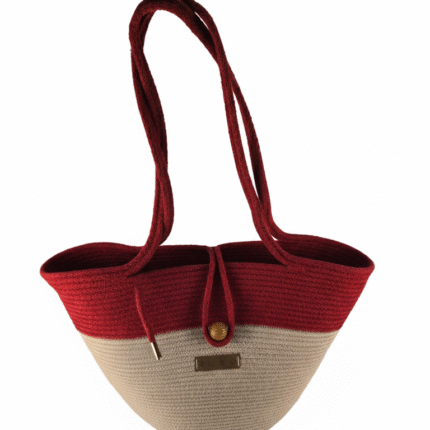 Two Tone Ekee (Beige & Red)