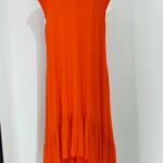 Lindi High Low Dress - Orange