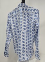 Ian LS Tunic - Blue and White - Image 2
