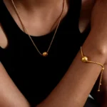 Eyane Dewdrop Dangle Bracelet  (18K Gold Plated) - Image 4