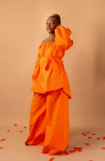 Eyane Mali Two Piece Set - Orange - Image 3