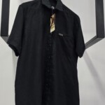 Taabi Linen Black Shirt