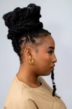 Eyane Triple Curve Earrings (18K Gold Plated) - Image 3